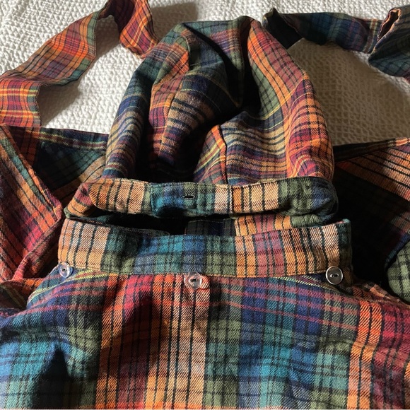 Flannel ruffle dress by SOS Meme Club w/detachable bunny hood Medium - Picture 6 of 15